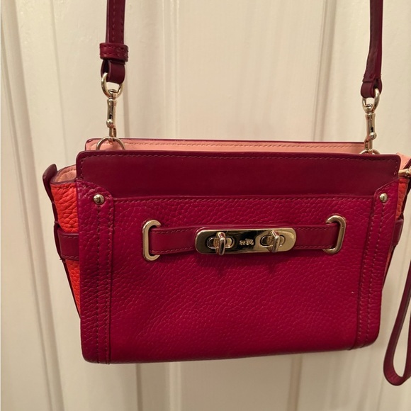 Coach Handbags - Coach Red and Orange Crossbody Bag